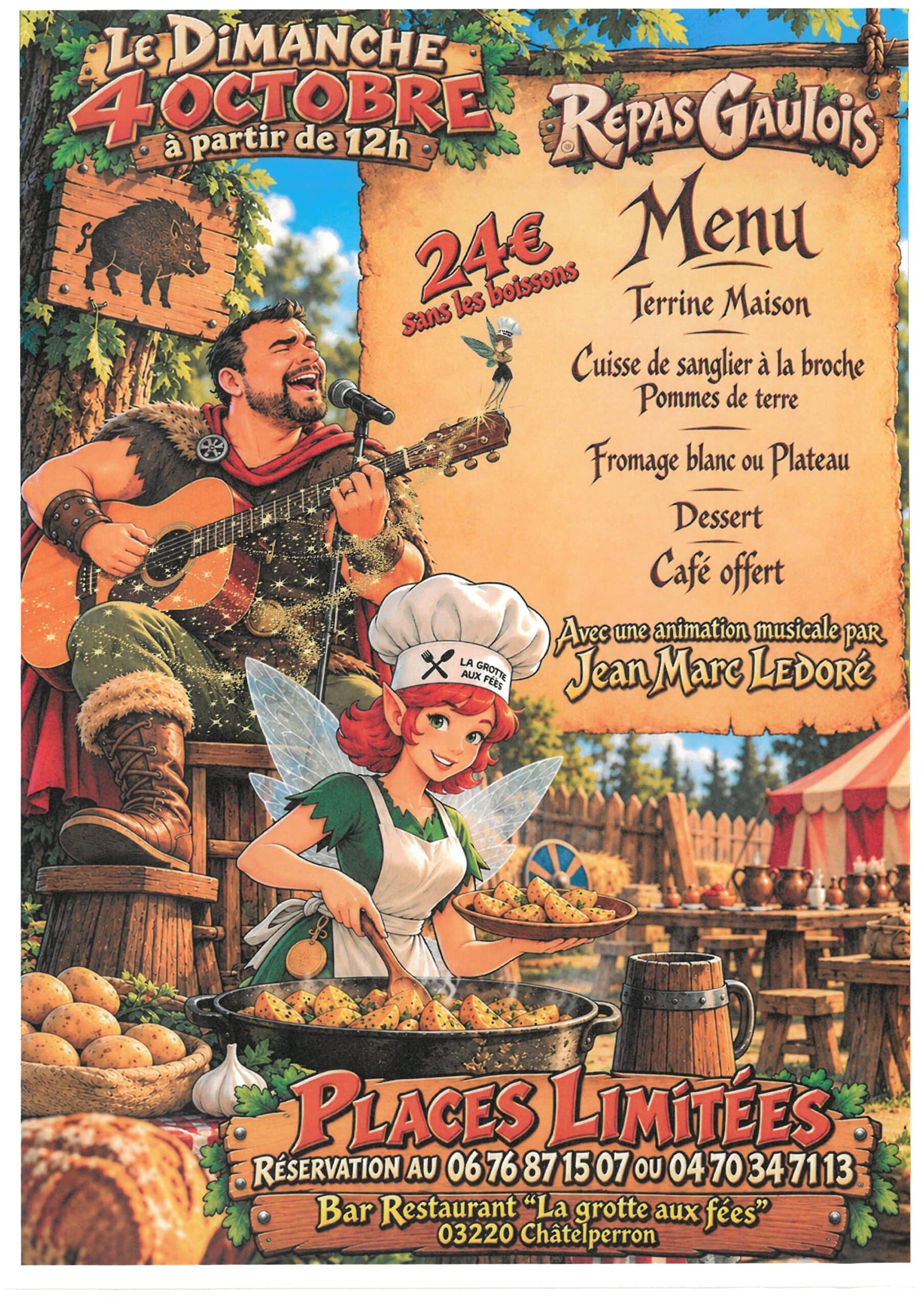 REPAS GAULOIS 4 OCTOBRE 2026
